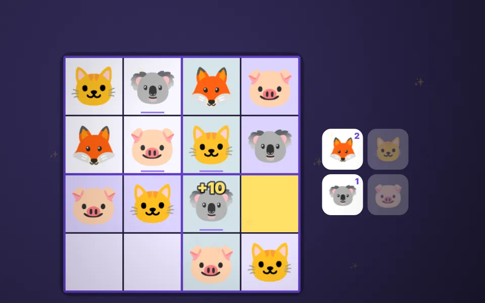 Screenshot of Emojidoku